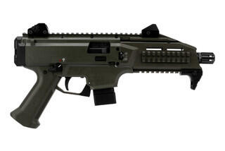 CZ USA Scorpion EVO III pistol with 10 round magazine features a durable olive drab green finish.